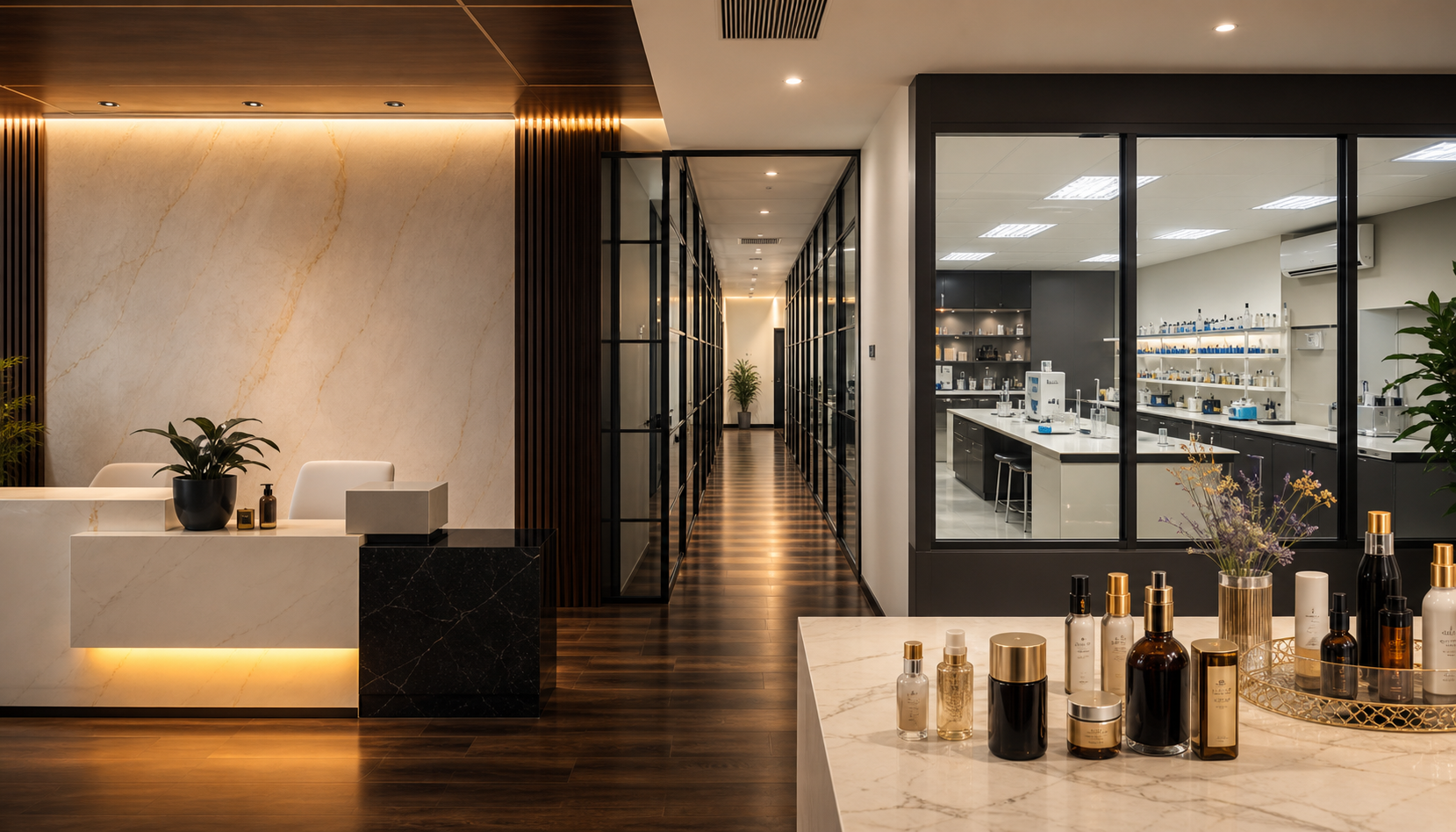 Premium Jancer Group beauty manufacturing environment