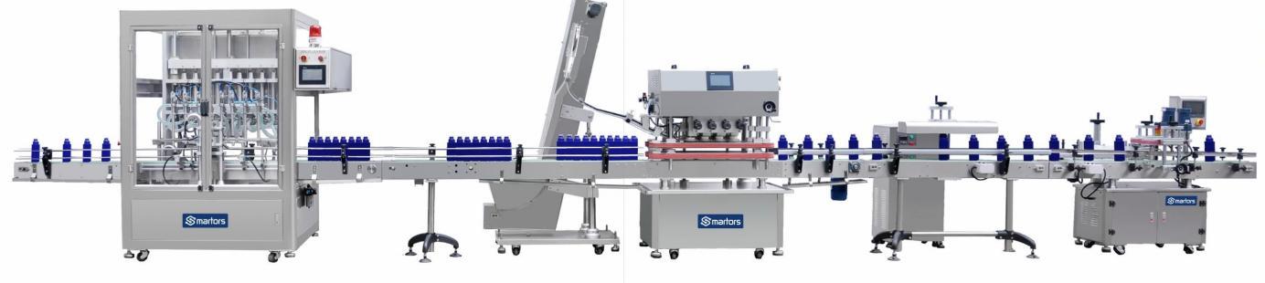 Automatic piston liquid filling line
