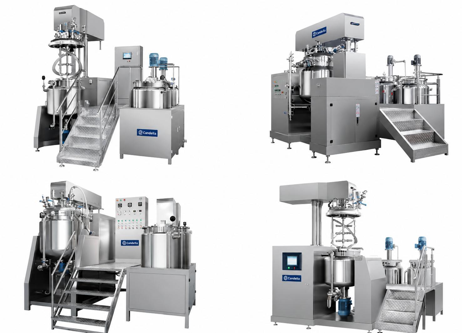 Vacuum homogenizing and emulsifying system